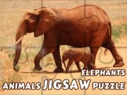 Play Animals Jigsaw Puzzle Elephants on FOG.COM